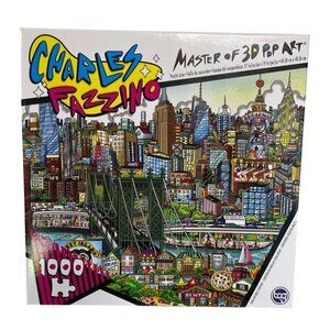 Charles Fazzino Master Of 3D Pop Art Puzzle 1000 Pieces 27" X 19" Vibrant Urban